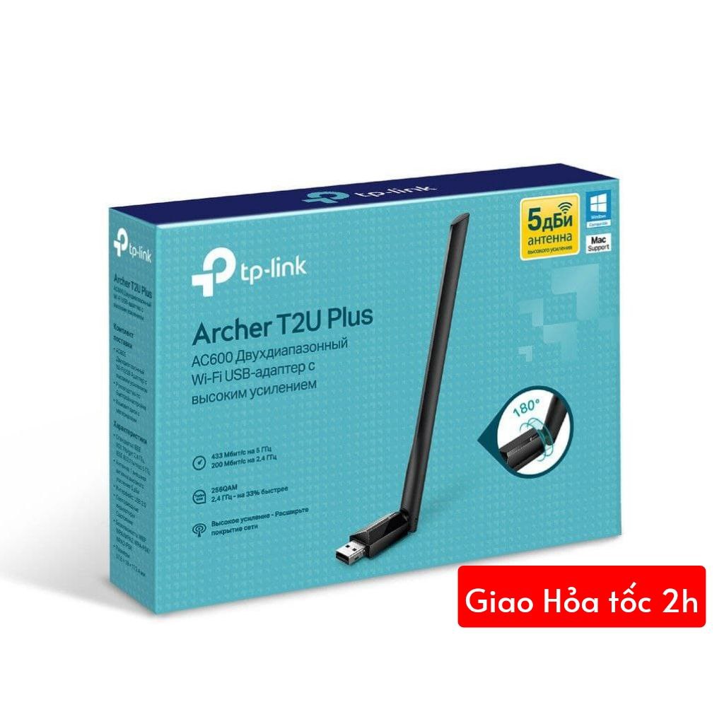 [CHÍNH HÃNG] USB WiFi TP LINK 600Mbps NOTA tốc độ cao Usb thu sóng WiFi 5Ghz cho Laptop PC máy bàn - WiFi TPLink chính hãng