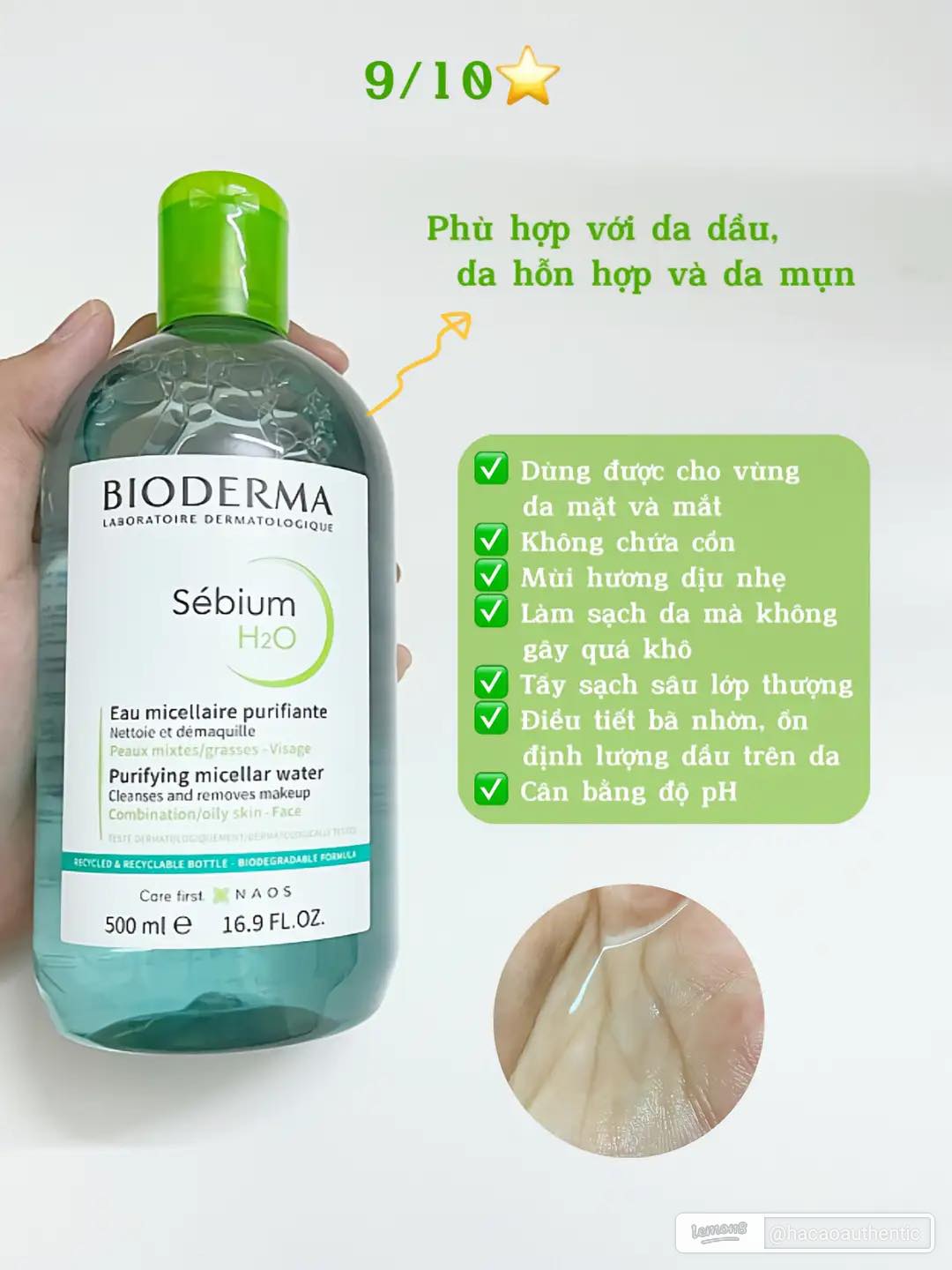Nước Tẩy Trang Bioderma Xanh