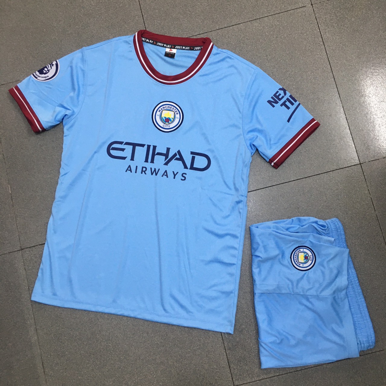 Bộ quần áo đá banh Man City Xanh biển sân nhà 2023 JP