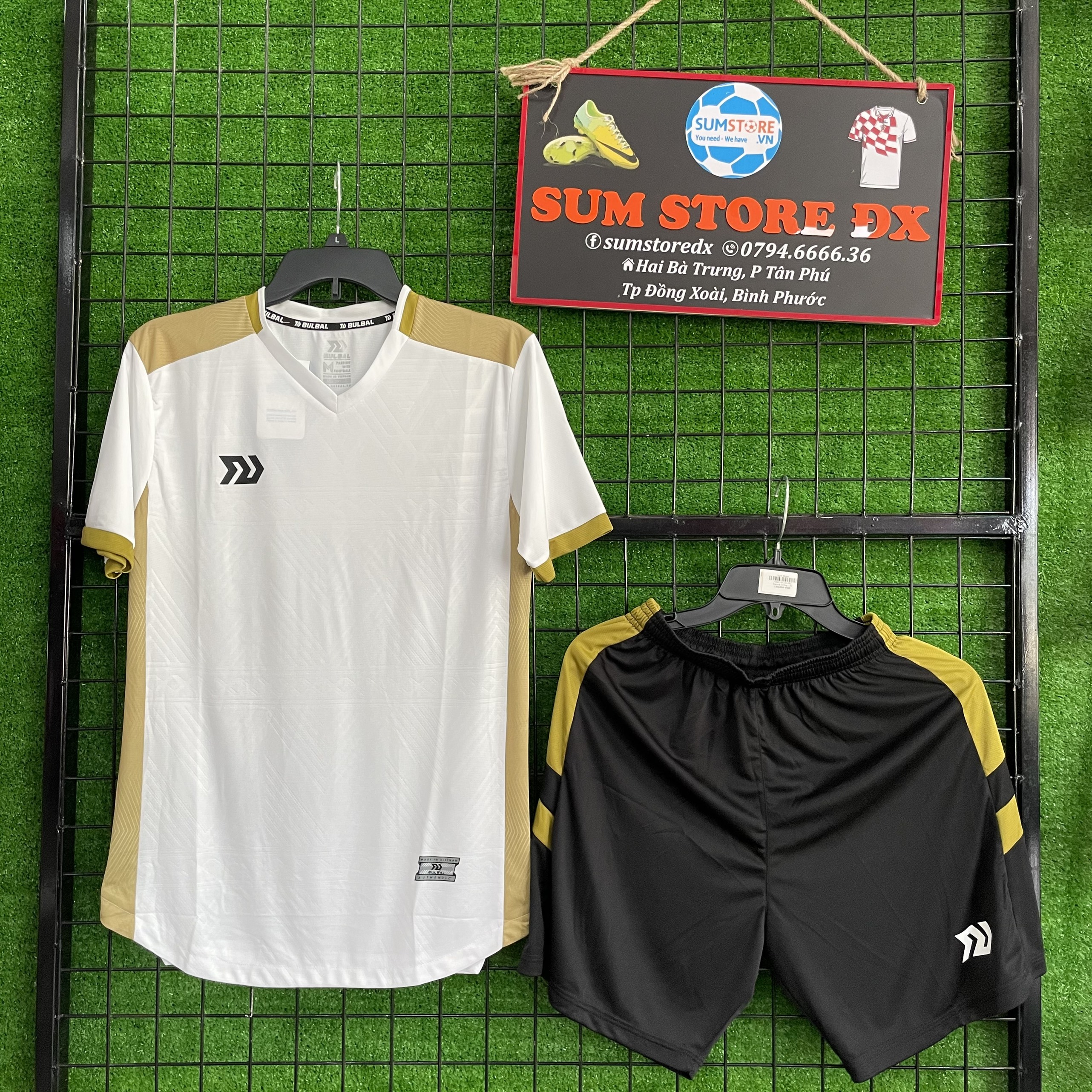 Đồ Đá Banh Không Logo BulBal Fancol Trắng–Áo Bóng Đá, Đồ Thể Thao Nam Nữ Mẫu Mới