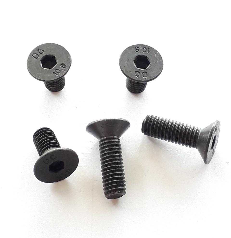 Ốc col lục giác đen 5ly x 2cm.10con