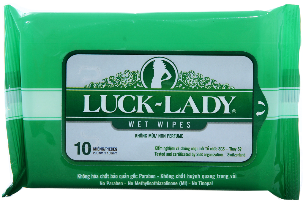Combo 5 gói khăn ướt lucklady không mùi