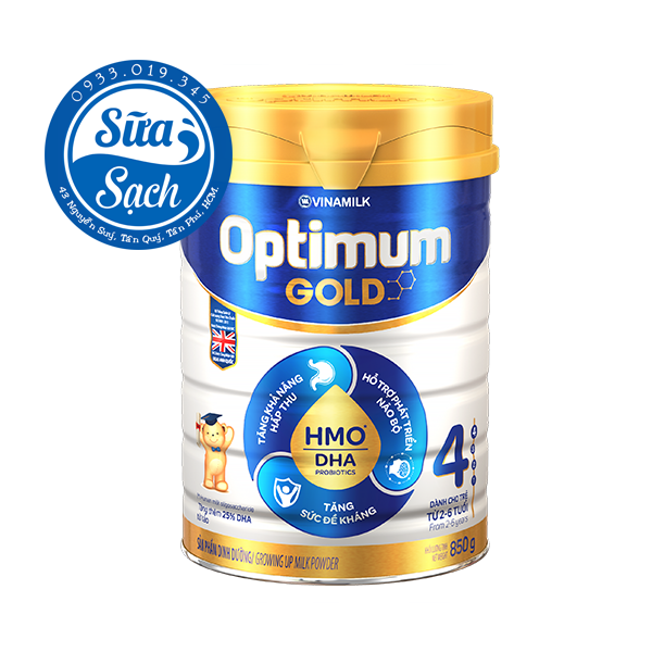 Sữa bột Optimum Gold 4 hộp 900g date mới