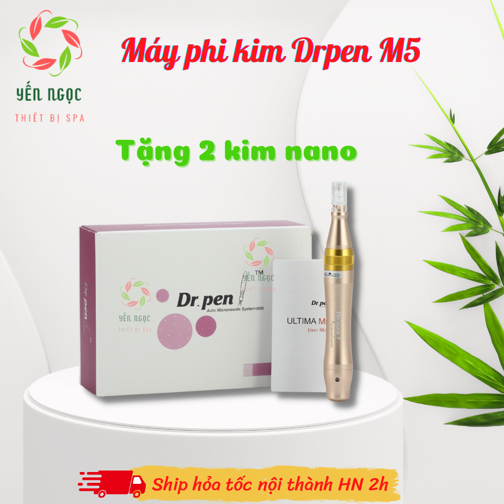 Máy phi kim Drpen M5 Gold tích điện | Drpen vàng | Máy cấy tảo Drpen M5