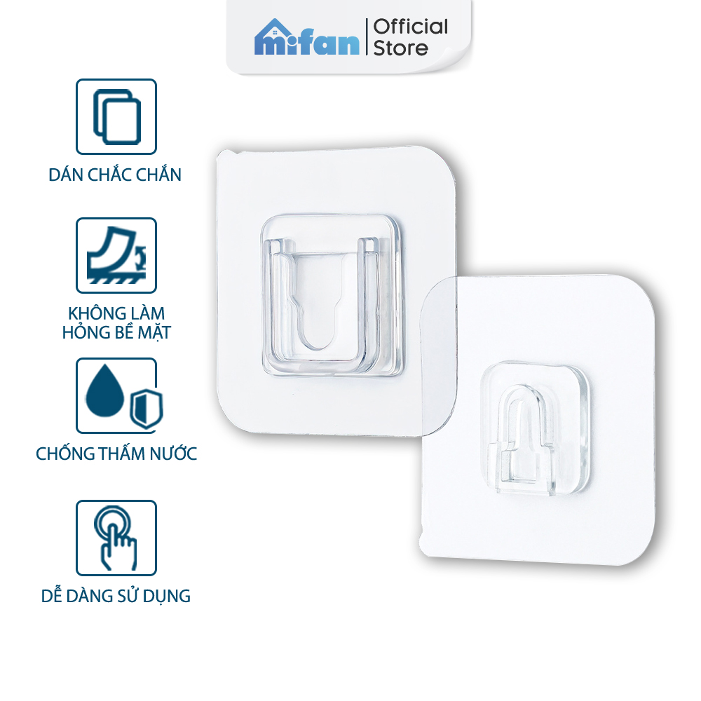 Bộ Miếng Dán Tường Móc Cài Đa Năng Treo Kệ, Treo Tranh, Treo Đồ - Miếng Dán Chữ U - Dính Siêu Chắc - HÀNG CAO CẤP LOẠI 1