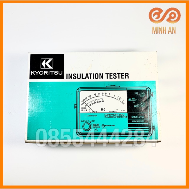 Đồng Hồ Đo Điện Trở Cách Điện Kyoritsu 3166 (1000V/2000Mω) Mega Ôm Mét