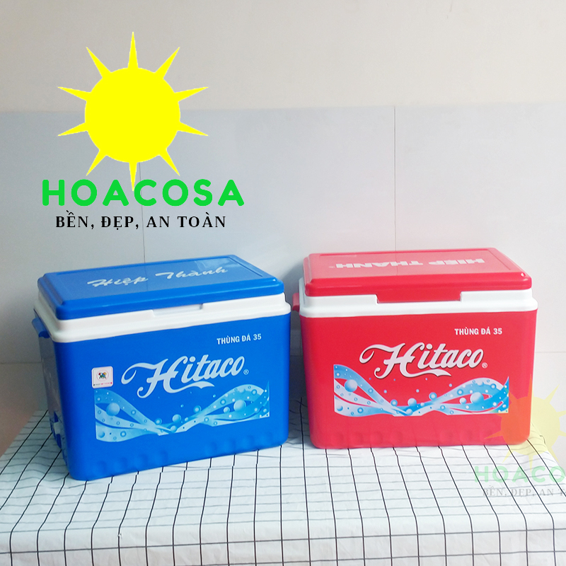 Thùng Đá 35 Lít (35L) Hitaco Nhựa Hiệp Thành Có Vòi Xả, Bền Đẹp, Giữ Đá Lâu- Đồ Gia Dụng Hoacosa