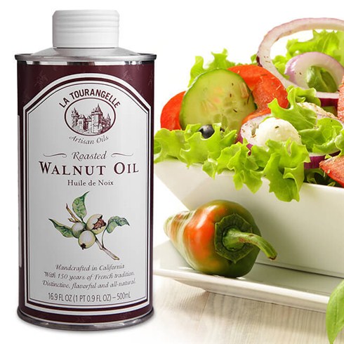 Dầu ăn cao cấp Hạt Óc Chó Walnut Oil La Tourangelle chai 500ml của Mỹ