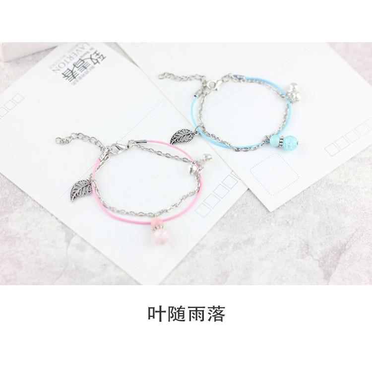 Vòng tay gốm sứ vòng tay dễ thương vòng tay xinh xắn vòng gốm hạt lá đeo tay nam nữ thiết kế sáng tạo đẹp thời trang