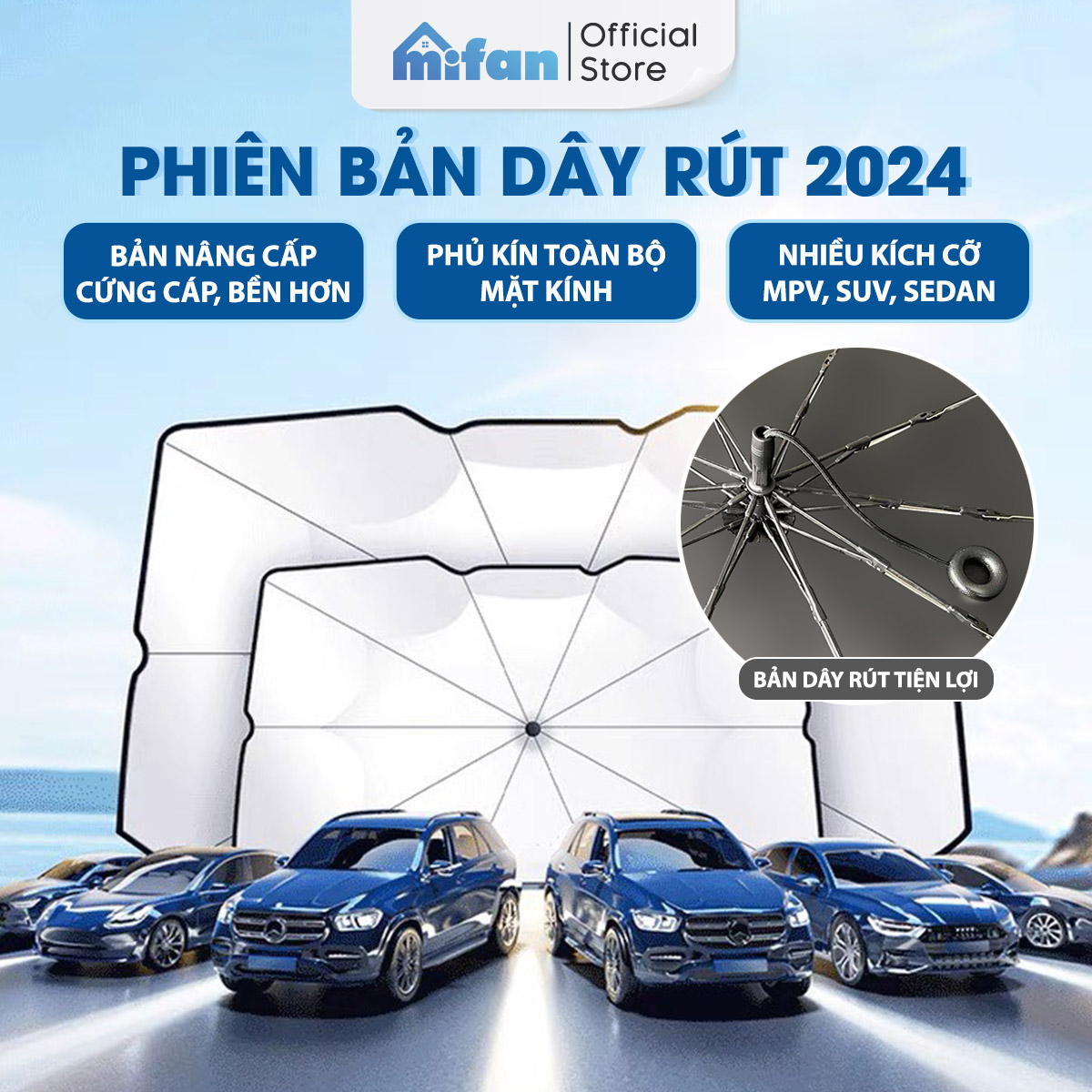 Ô Che Nắng Kính Lái Xe Hơi Ô Tô - Chắn Nắng Giảm Nóng Bảo Vệ Nội Thất - HÀNG LOẠI 1