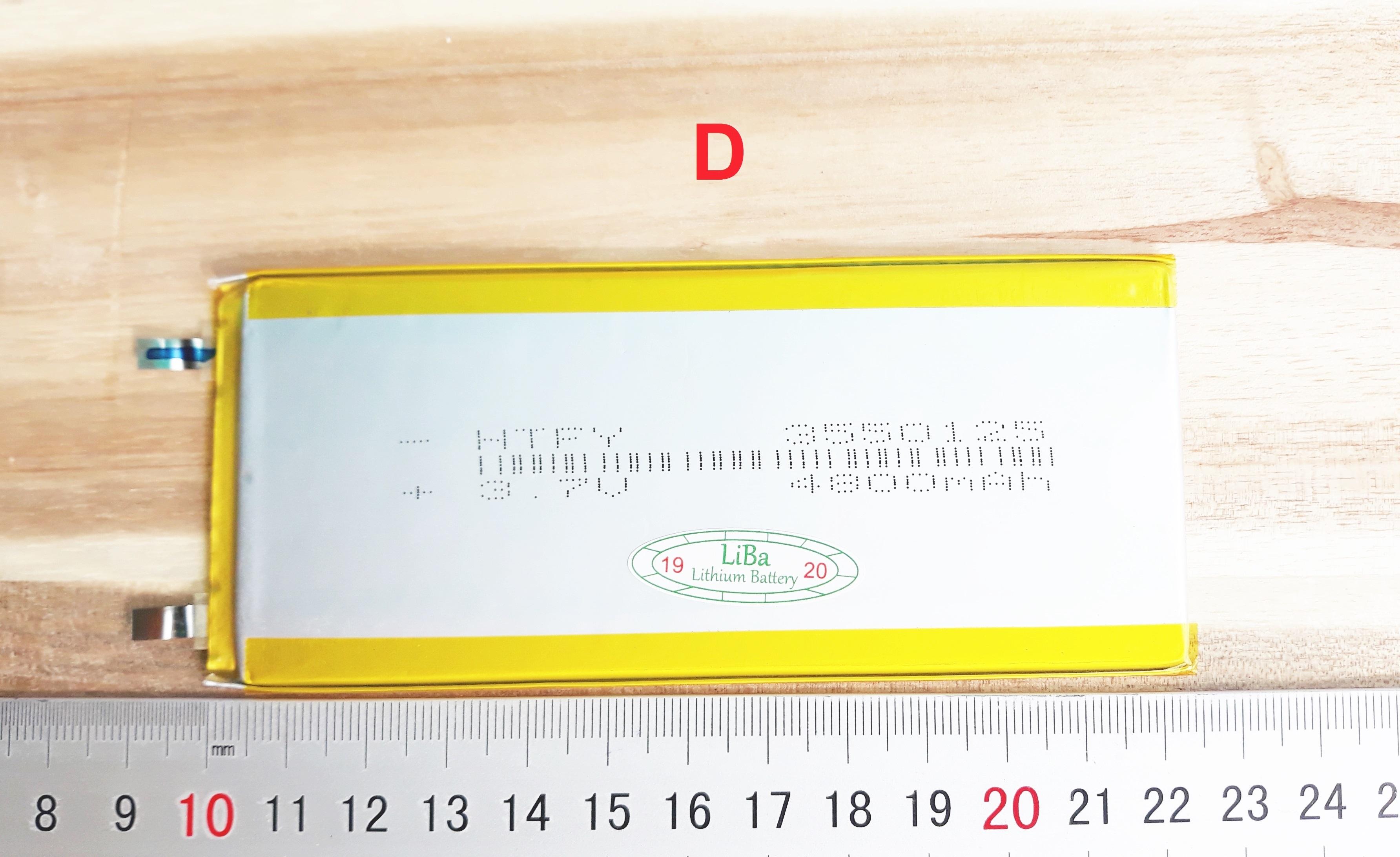 Pin lipo 3.7v 4800mah 35 x 50 x 125 mm - liba
