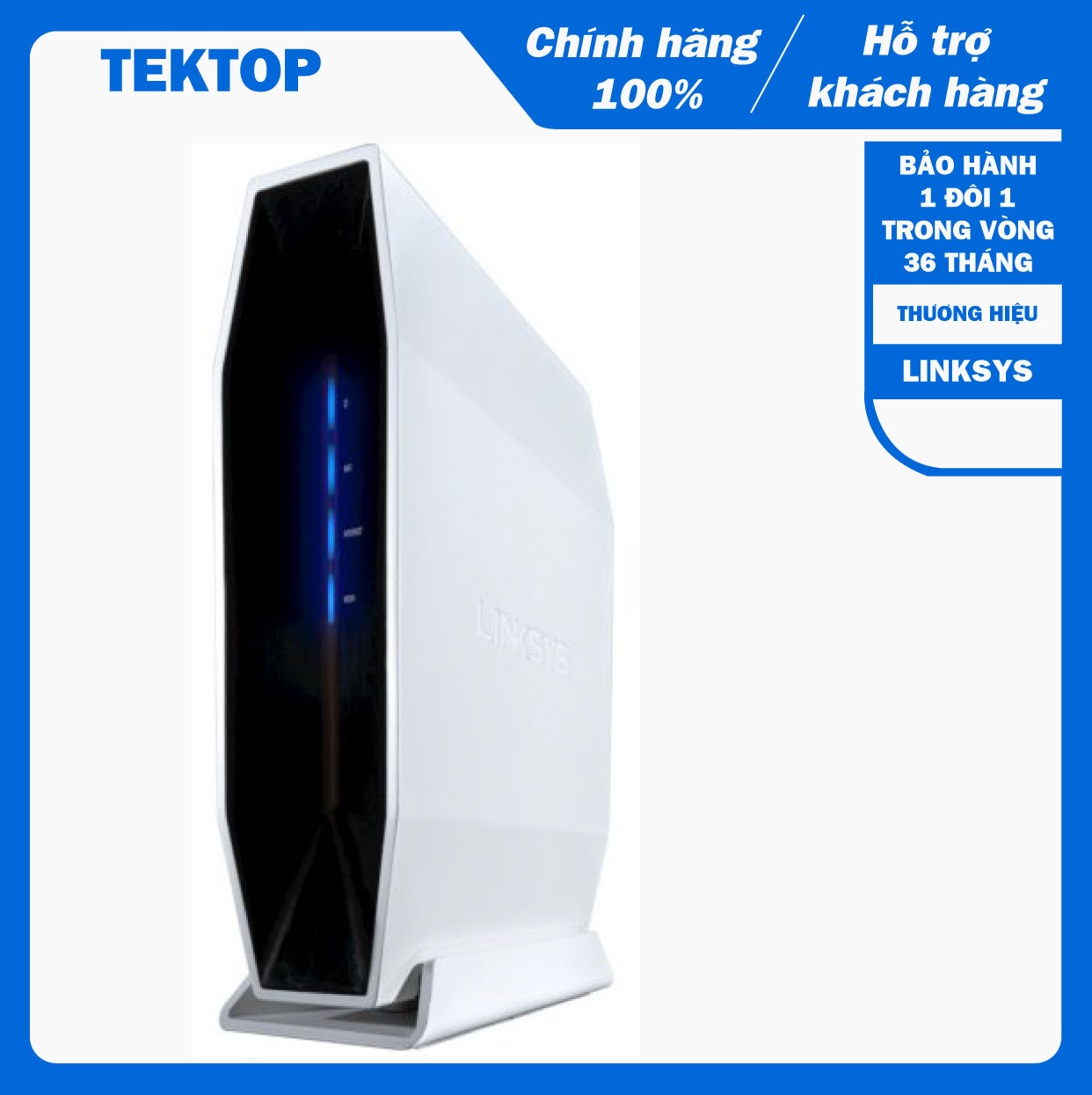 (BẢO HÀNH CHÍNH HÃNG 1 ĐỔI 1 TRONG VÒNG 3 NĂM) Bộ phát wifi băng tần kép Linksys E9450 hỗ trợ kênh 160MHz cho luồng băng thông cao