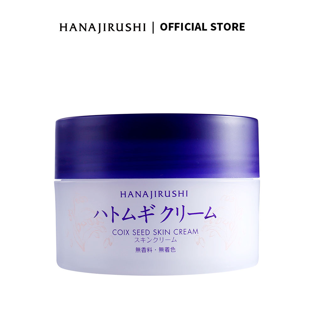 HANAJIRUSHI Hatomugi Nhật Bản nhập khẩu kem dưỡng ẩm và làm sáng da 100g Coix seed skin cream