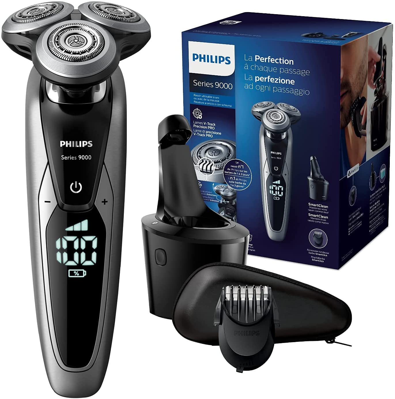 Máy cạo râu kèm tông đơ philips s9711/31 serie 9000