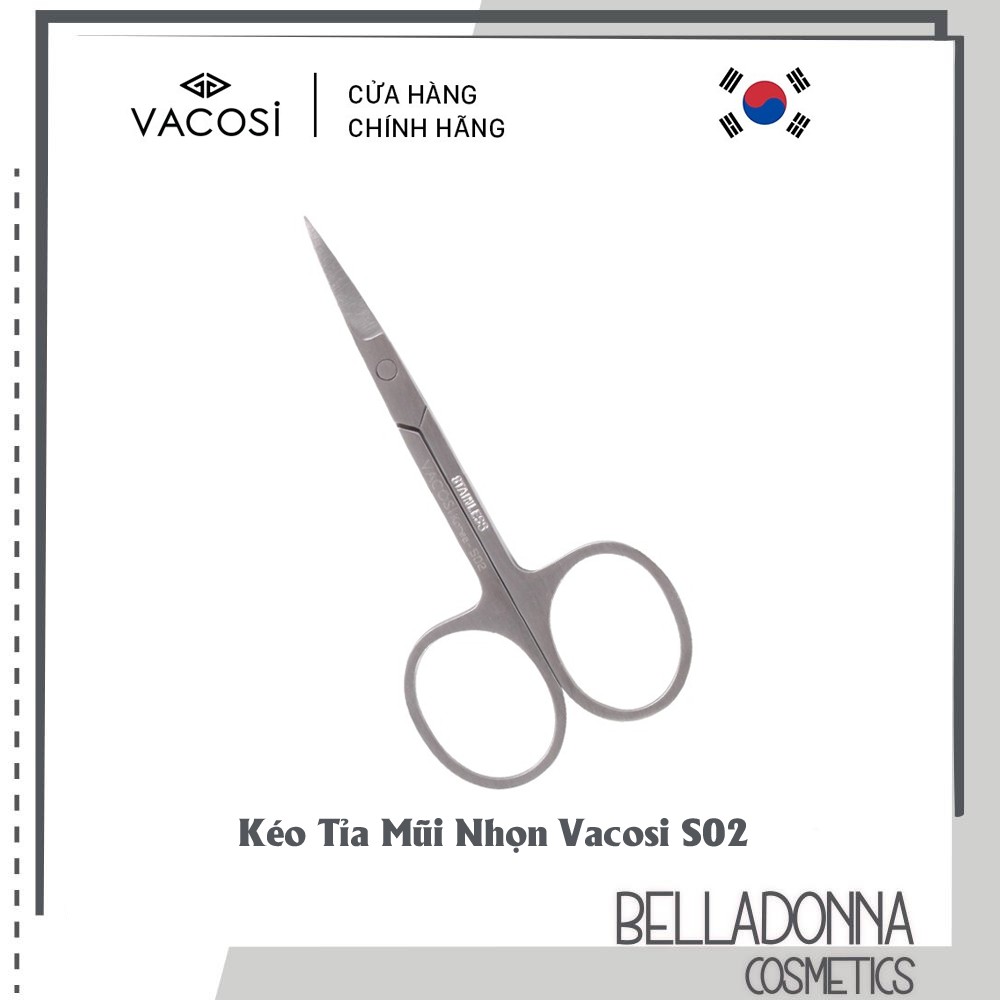 Kéo Tỉa Mũi Cong Vacosi Curved Scissors S02