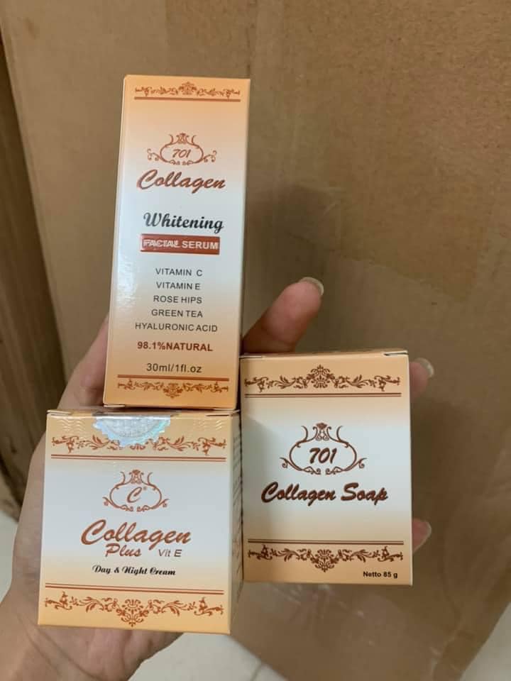 Combo 4 món collagen plus vit e cao câp dành cho da nám tàn nhang dưỡng trắng
