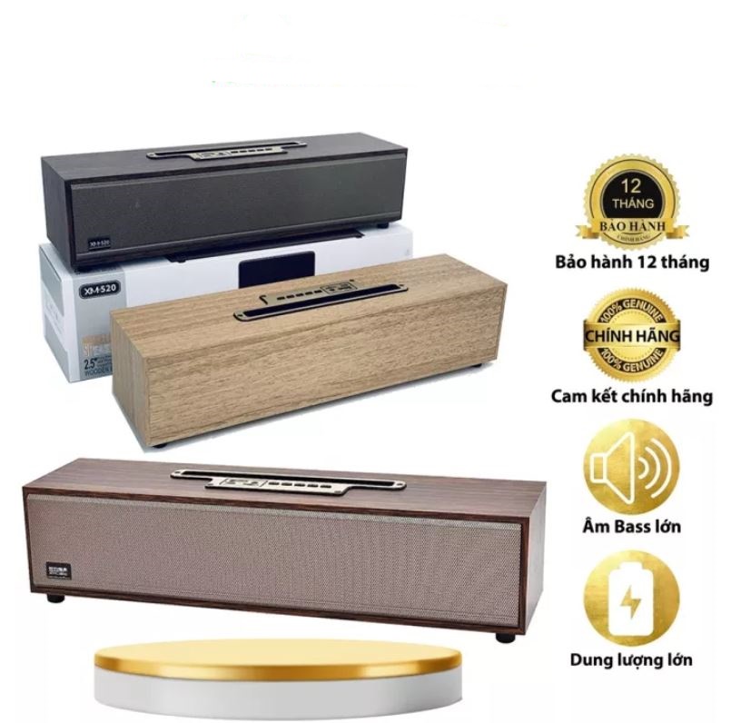 Loa gỗ bluetooth xm-520 - công suất 5w - âm thanh tốt loa bluetooth , loa xm5 thùng gỗ , thiết kế cổ điển sang trọng âm thanh cực hay âm bass lớn