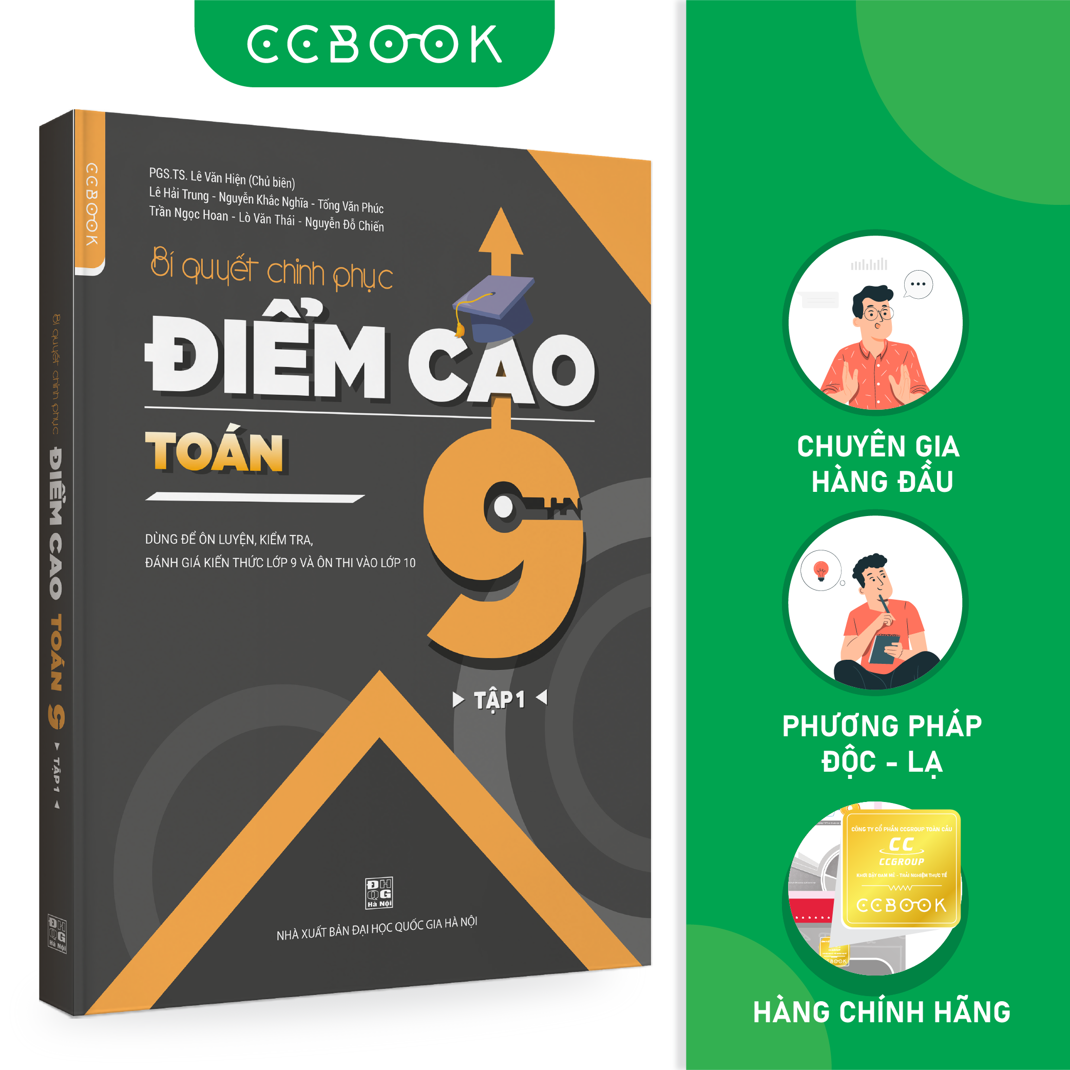 Sách - Bí quyết chinh phục điểm cao Toán 9 Tập 1 - Tham khảo lớp 9 - Siêu tiết kiệm - Chính hãng CCbook