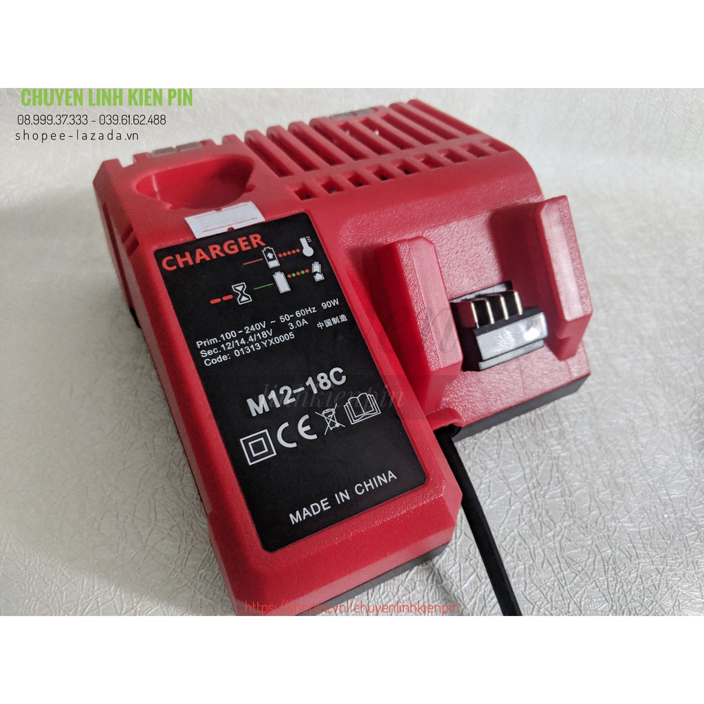 Sạc milwaukee m12- m18fc 3a