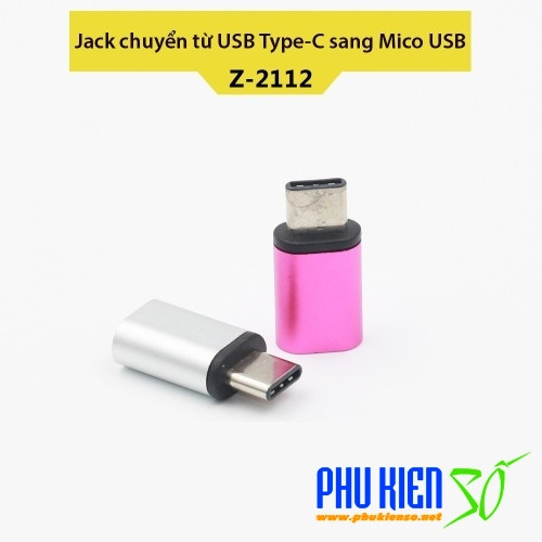 Jack otg chuyển từ usb type-c sang cổng micro usb