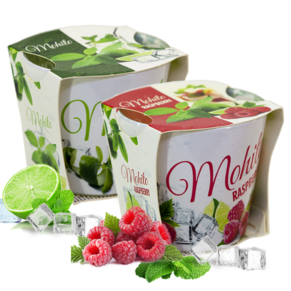 COMBO 2 Nến thơm thư giãn Bartek Mohito 115g - hương bạc hà, khử mùi, không khói, tinh dầu thiên nhiên