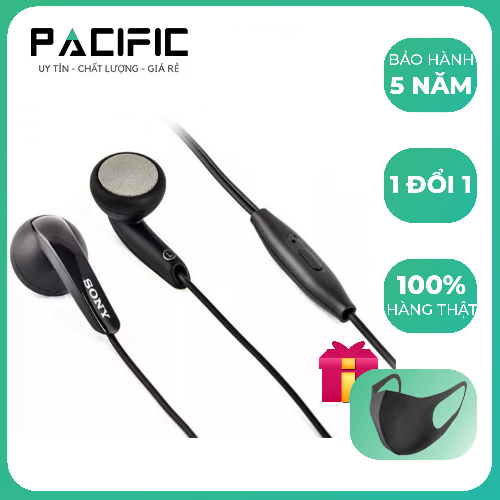 Tai Nghe Sony MH410C ( Dành Cho Các Bạn Không Thích Tai Inear ) + Tặng Khẩu Tran Vải Pacific Ngăn Virus, Ngăn Bụi Bẩn, Kháng Khuẩn
