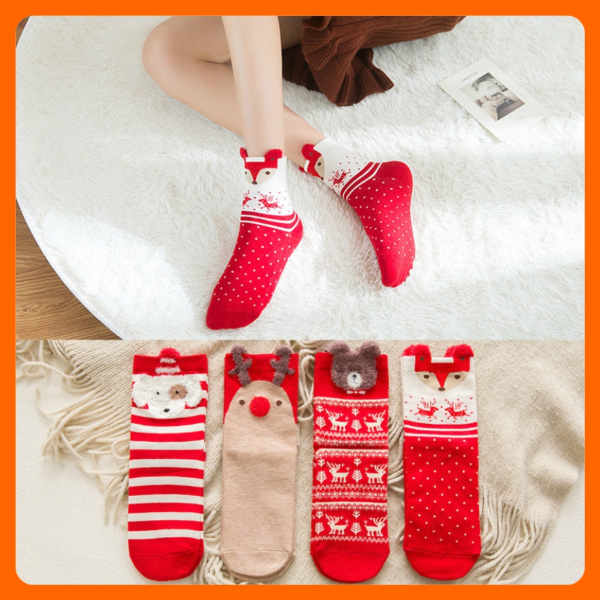 Tất nữ Giáng Sinh dễ thương làm quà tặng Noel xinh xắn ý nghĩa cho bạn bè, người thân yêu dịp Xmas