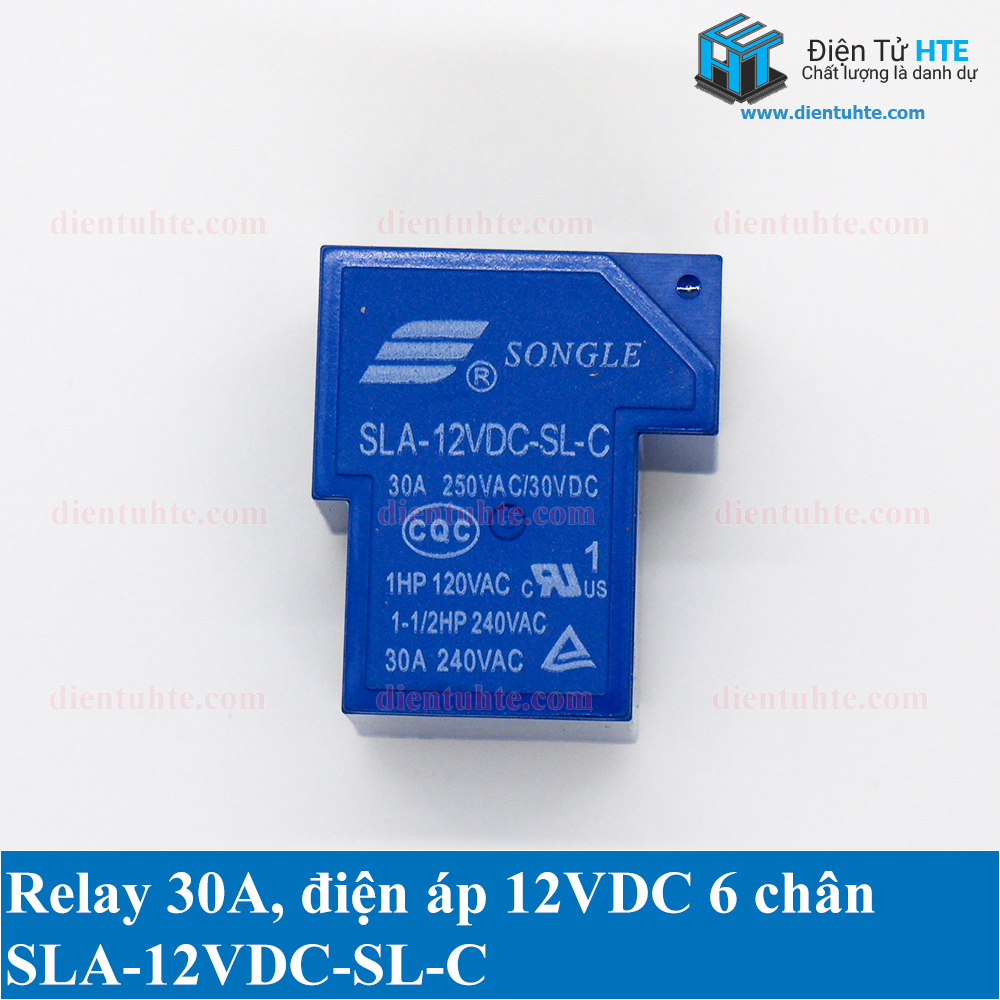 [COMBO] 2 Relay 12V 6 chân 30A SONGLE SLA-12VDC-SL-C