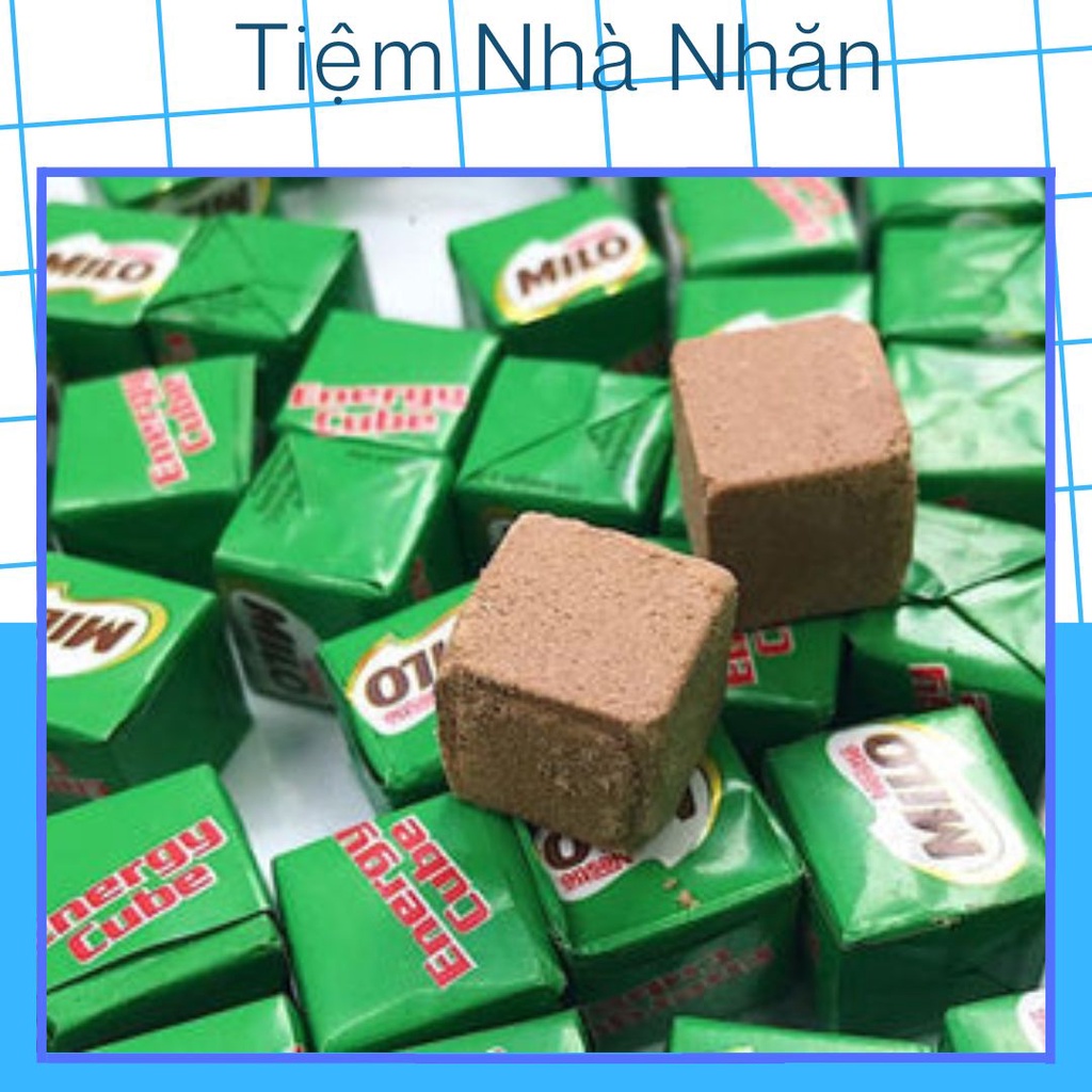 Milo viên cube,kẹo milo nén lẻ 1 viên dùng thử