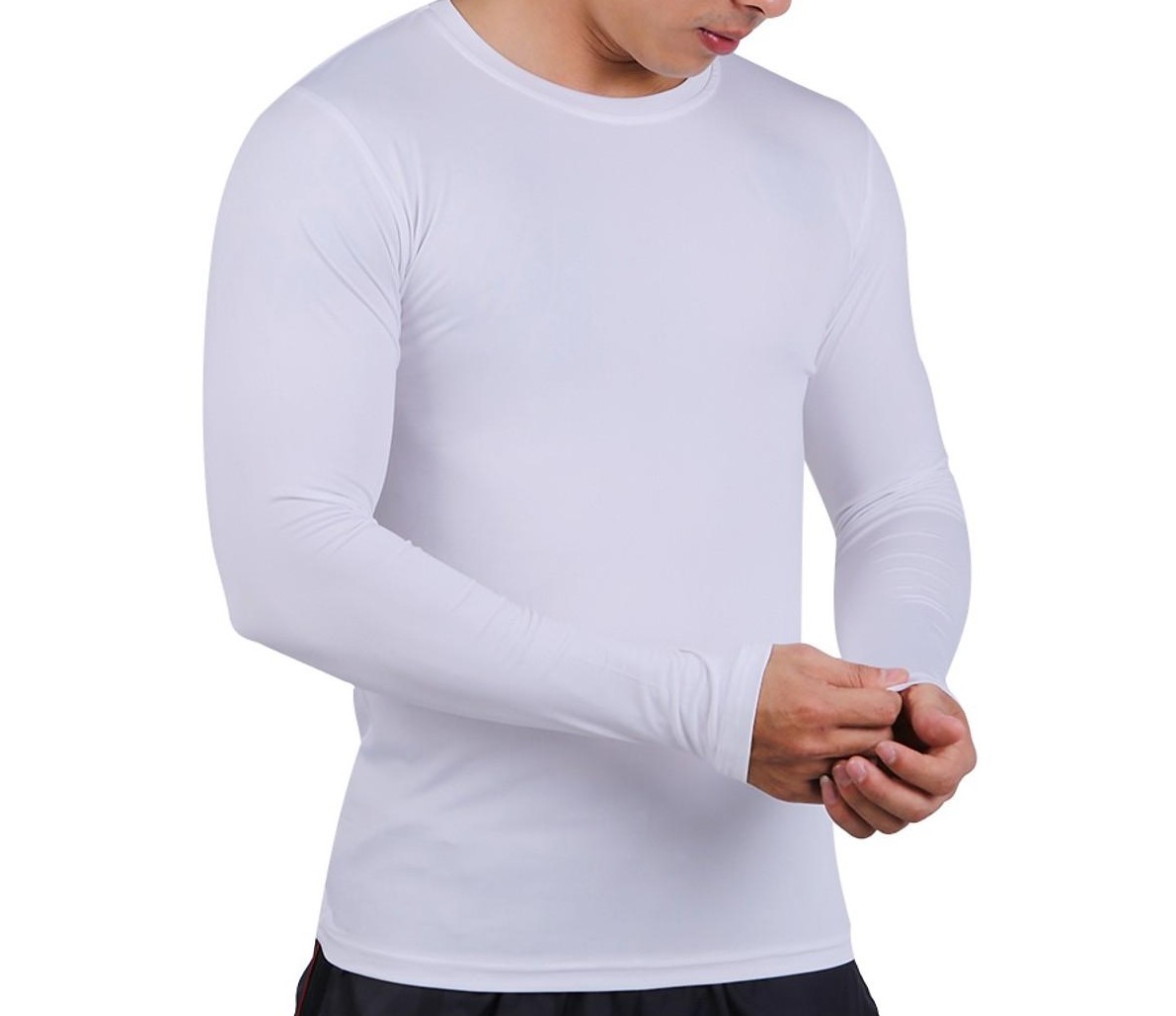 Áo body thể thao nam dài tay đá bóng - tập gym cao cấp