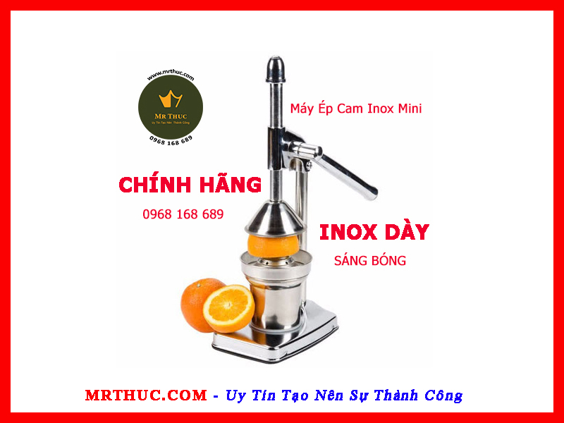 Máy ép cam inox bằng tay mini hàng chính hãng chất lượng tốt | máy ép cam inox cỡ nhỏ ép cam nhỏ