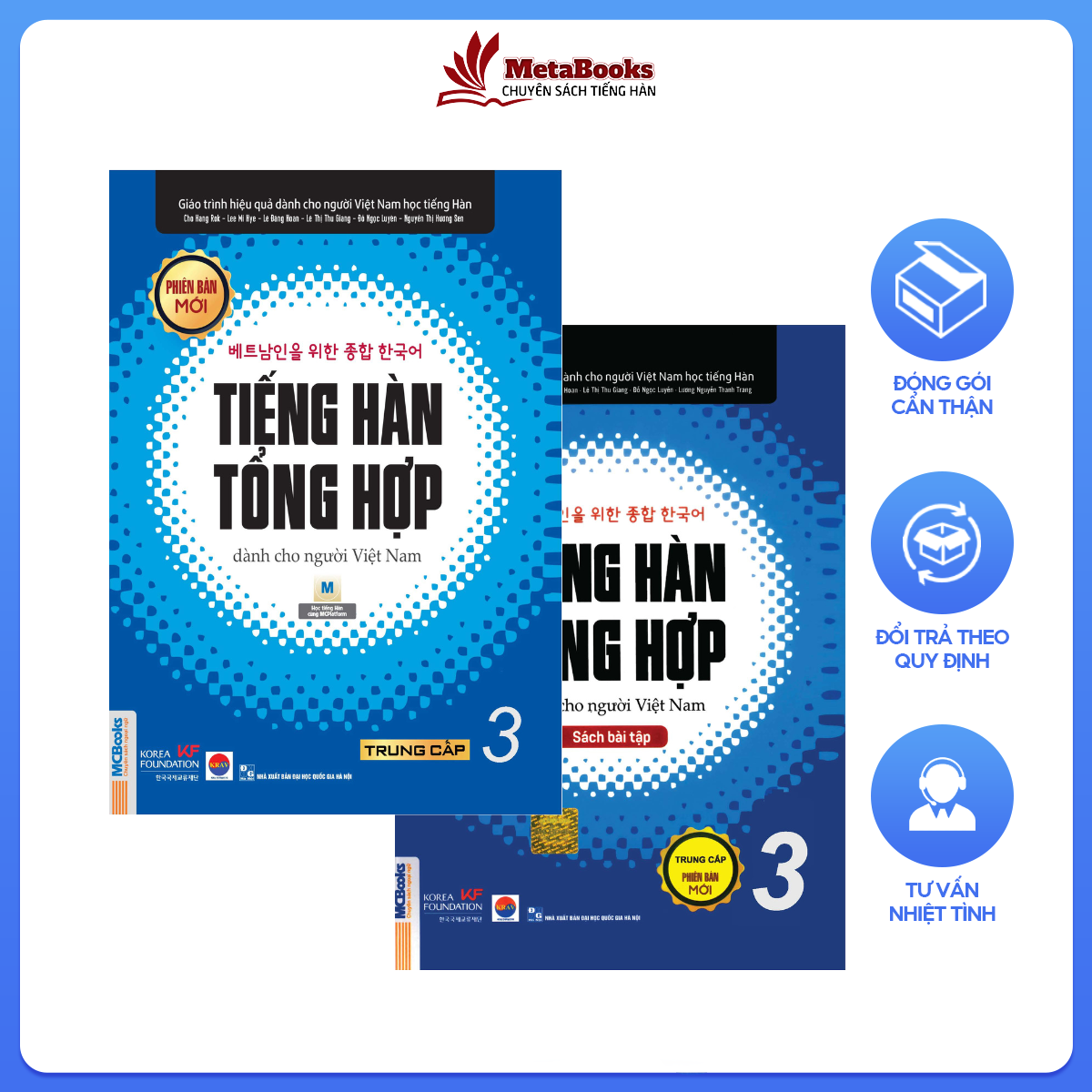 Combo Tiếng Hàn Tổng Hợp Trung Cấp 3 Dành Cho Người Việt Nam