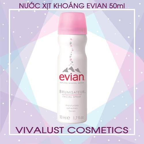Nước xịt khoáng evian 50ml