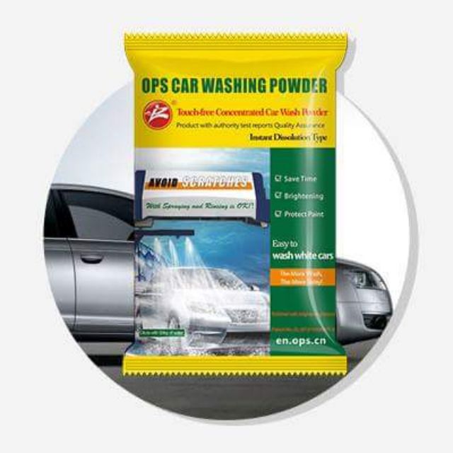 Bột rửa xe không chạm ops, Bột Rửa Xe Ô Tô, xe Tải thần thánh chỉ cần phun mà không cần chà rửa bằng tay thần thánh OPS
