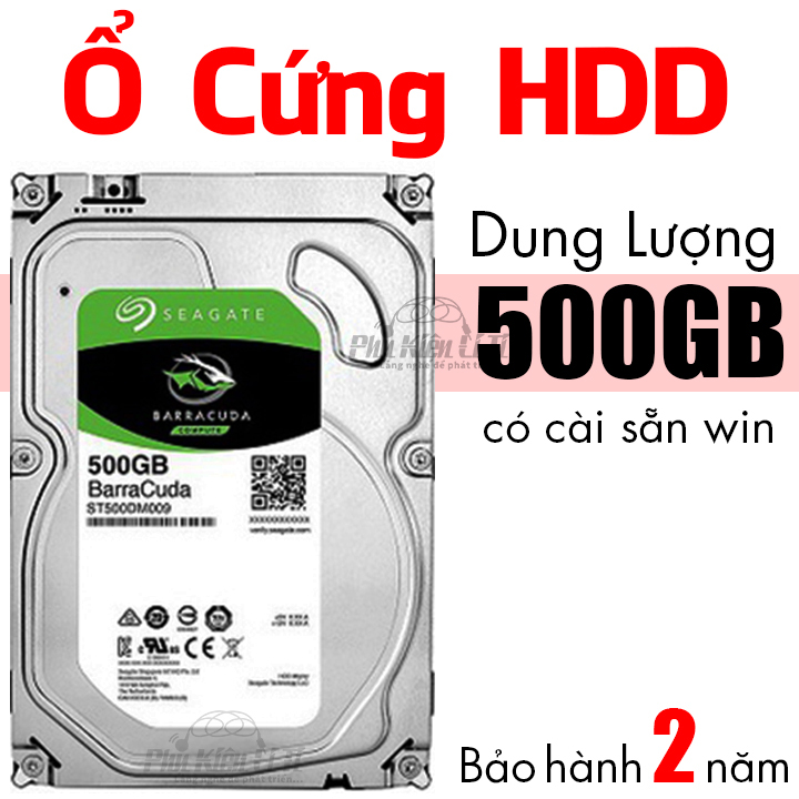 Ổ cứng HDD Máy tính Chuyên camera 500 GB Cài sẵn hệ điều hành Bảo Hành 2 Năm