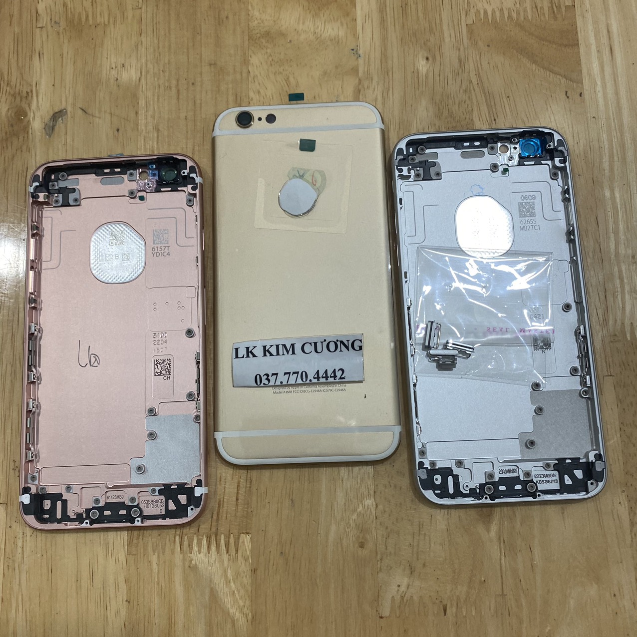 Bộ vỏ thay thế ip 6s zin