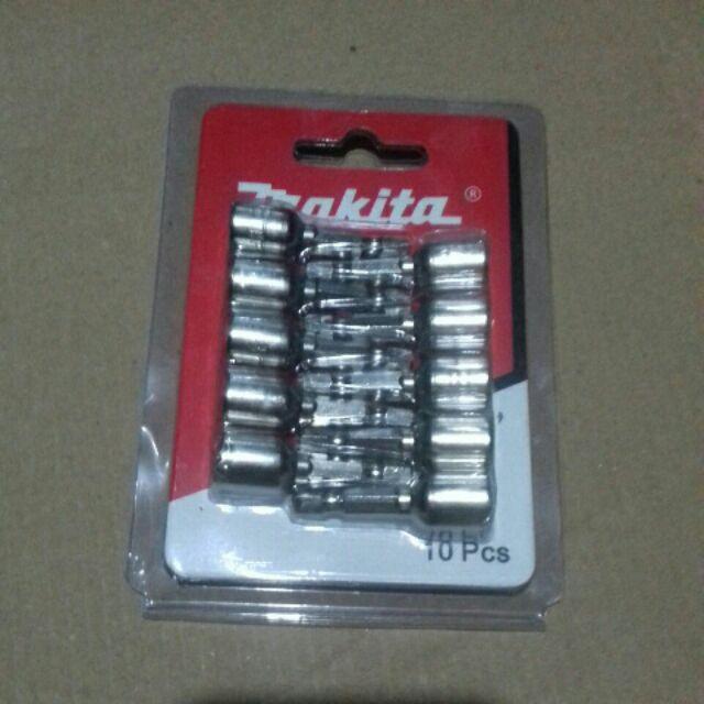 BỘ 10 MŨI ĐẦU VÍT VẶN TÔN MAKITA 8MM CAO CẤP CÓ NAM CHÂM HÍT