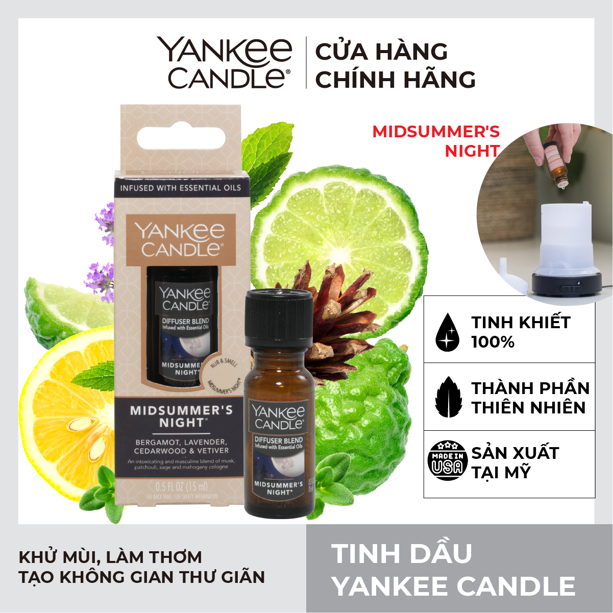 Tinh dầu Yankee Candle - Midsummer's Night