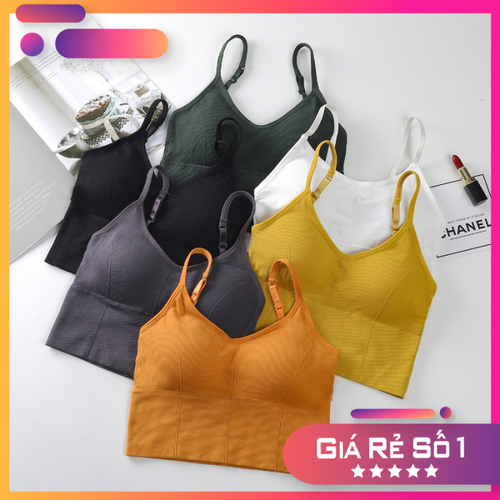 Áo bra nữ áo ngực nữ croptop hở lưng chữ u hai dây cao cấp
