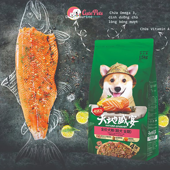 HOÀN TIỀN 10%Hạt cho chó Kitchen Flavor Nature Gourmet 1.5kg - Cutepets