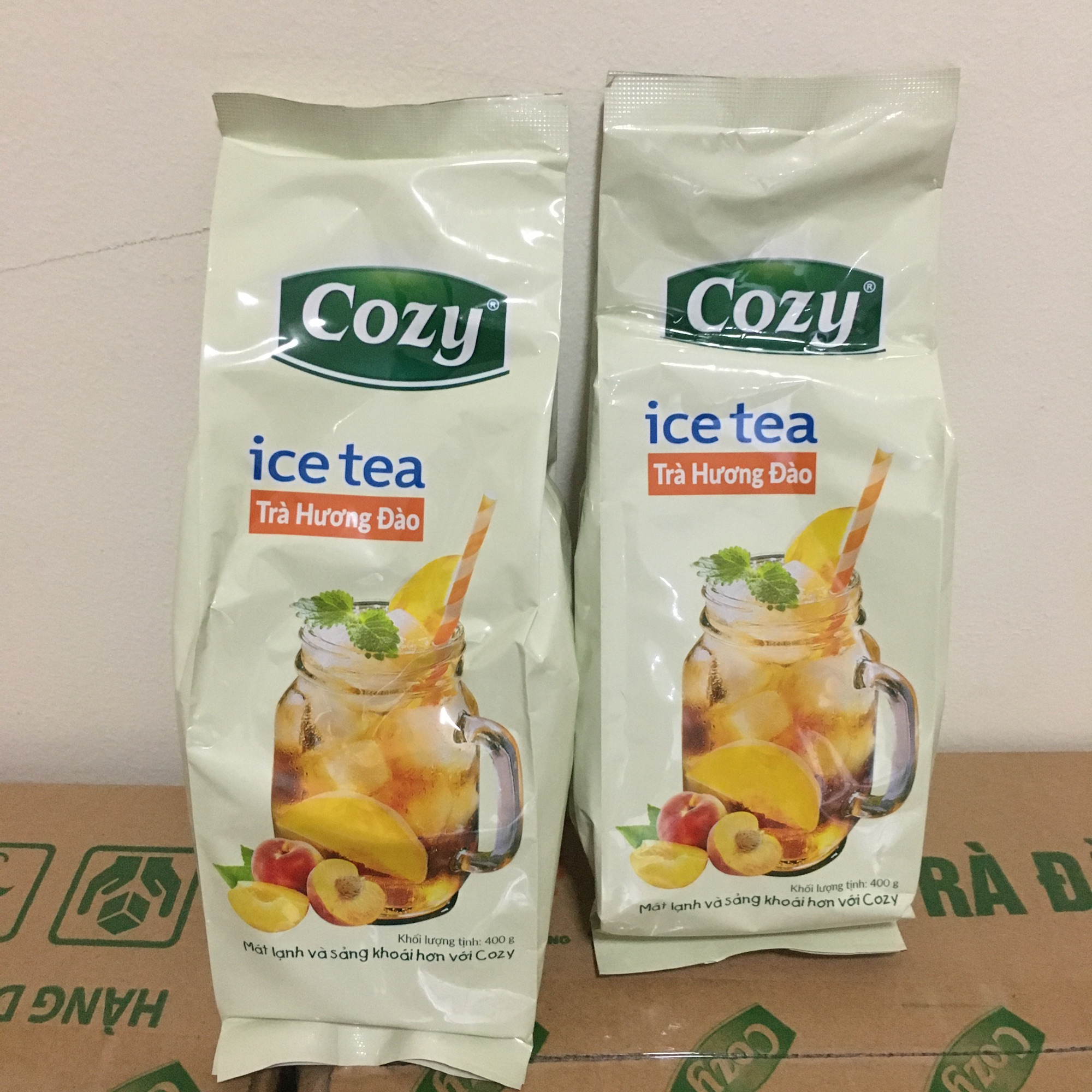 🍑🍑 TRÀ ĐÀO COZY HOÀ TAN ICE TEA gói 400gr {Hàng sẵn}