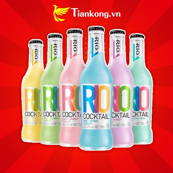Nước rio cocktail hoa quả cao cấp chai 275ml , nước trái cây lên men trung quốc – tiankong -啤酒