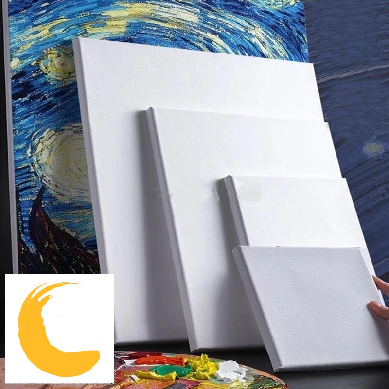 Toan vẽ tranh khung sơn dầu toan canvas trắng căng sẵn nhiều size-HAUSE