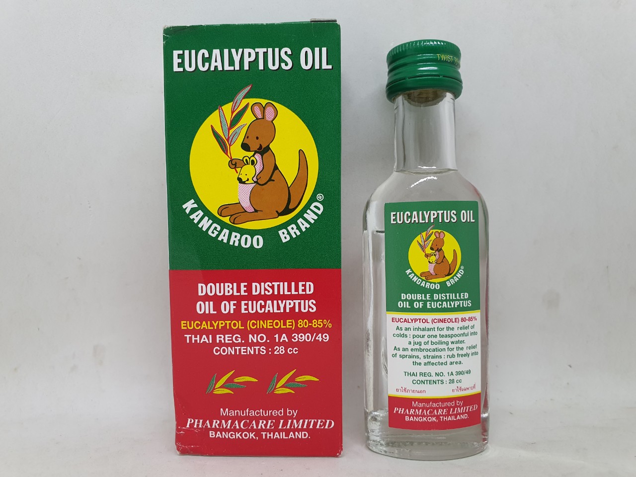 Dầu khuynh diệp eucalyptus oil kangaroo brand hàng nội địa chính hãng thái lan 28 ml