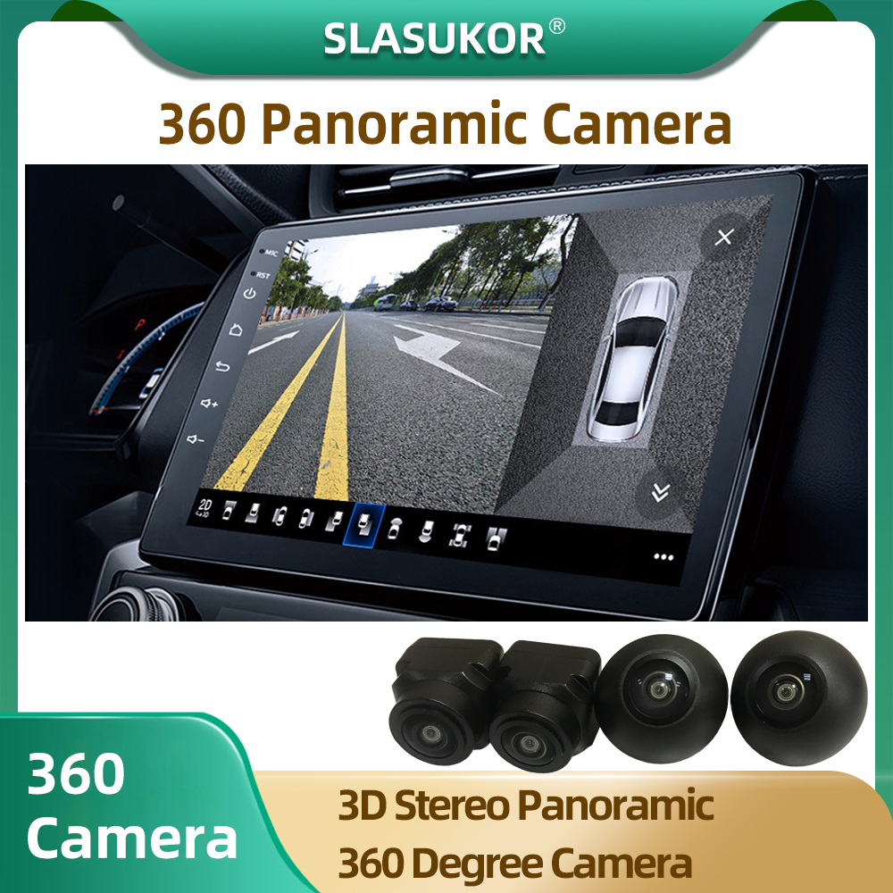 Camera Xe Hơi HD 3D Nhìn Xung Quanh 360 Thông Dụng 3D Camera Toàn Cảnh 360