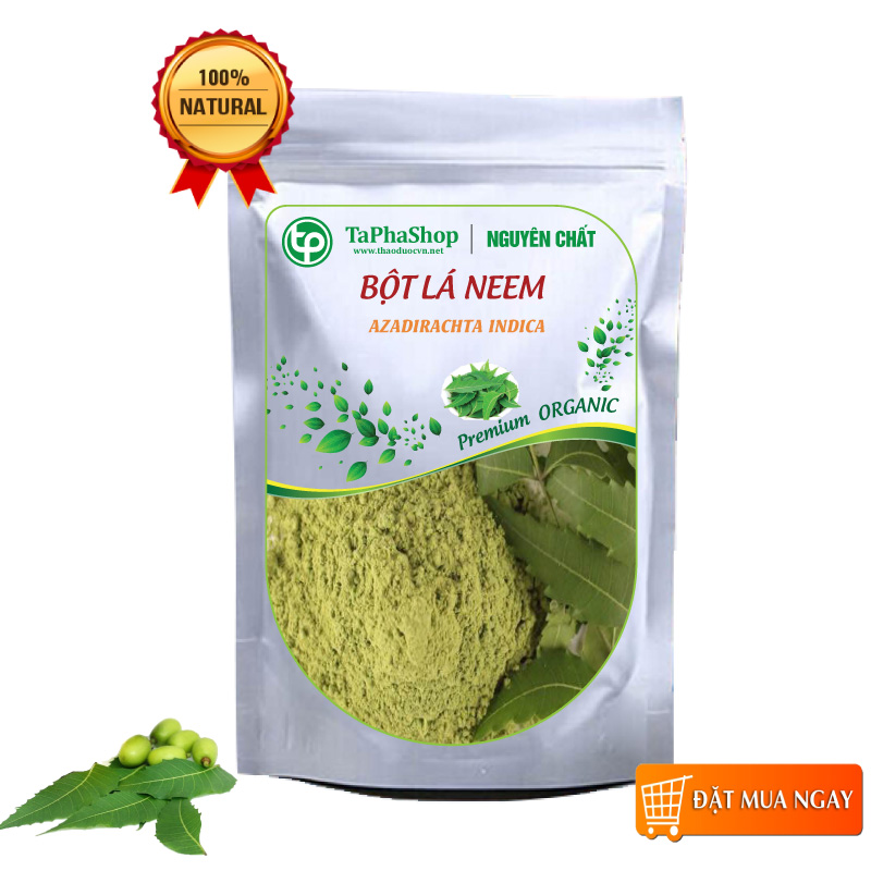 Bột lá neem ấn độ 500gr - thảo dược tấn phát