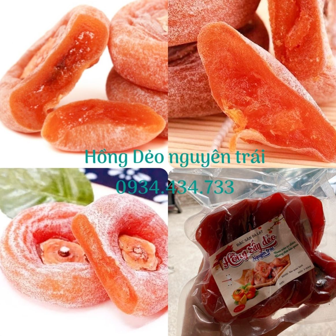 HỒNG DẺO NGUYÊN TRÁI,Hồng dẻo, Hồng treo 500G - Đồ ăn vặt ngoncủa shop bách hóa hạt dinh dưỡng