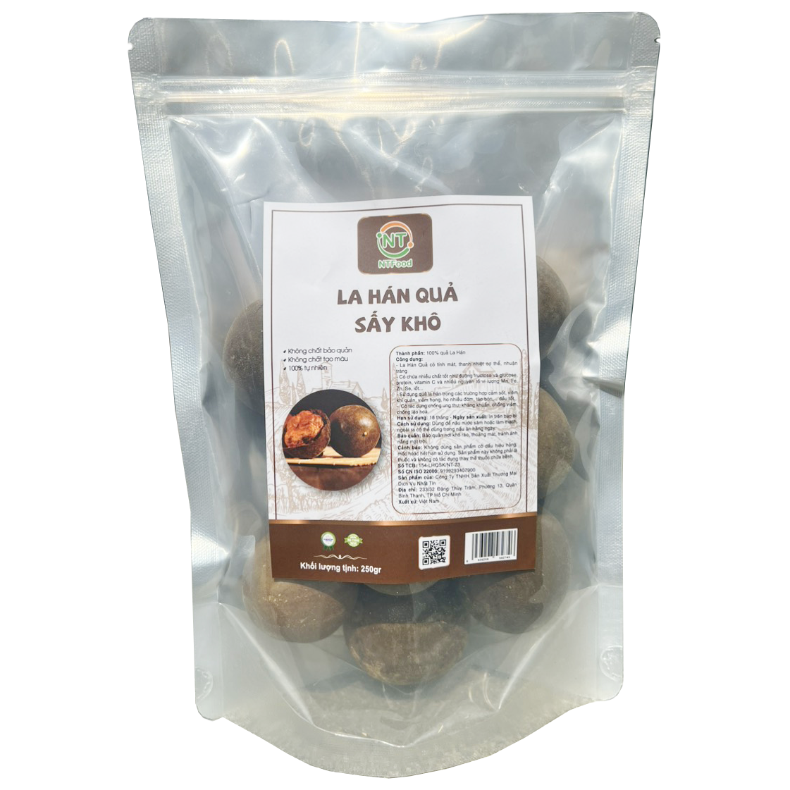 La Hán Quả sấy khô 1kg / 500gr / 250gr NTFood - Nhất Tín Food