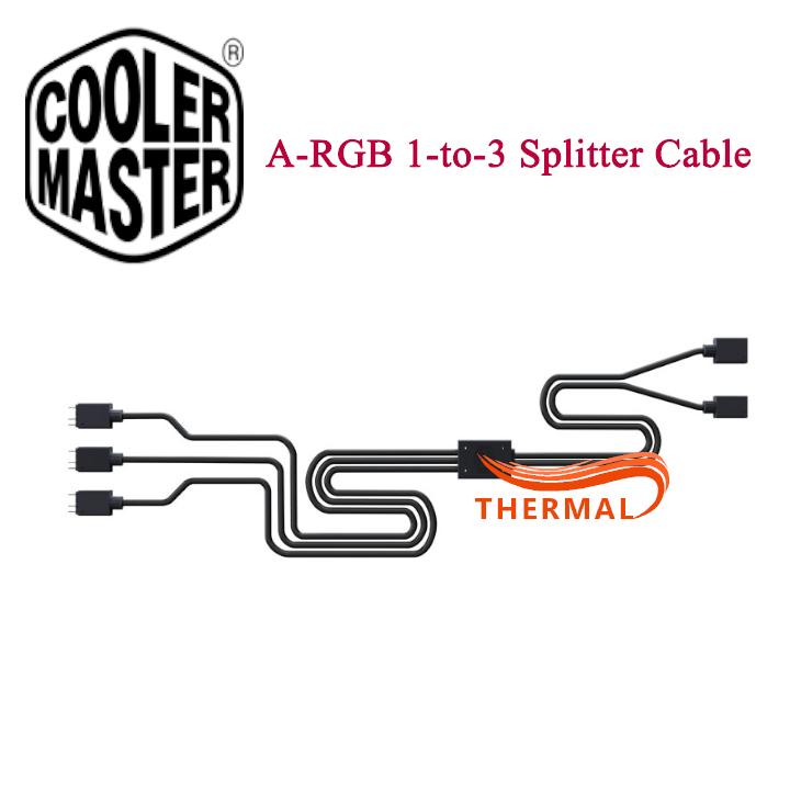 Dây chia argb Cooler Master A-RGB 1-To-3 Splitter Cable [ThermalVN] - Mở rộng chân cắm 5v 3-pin