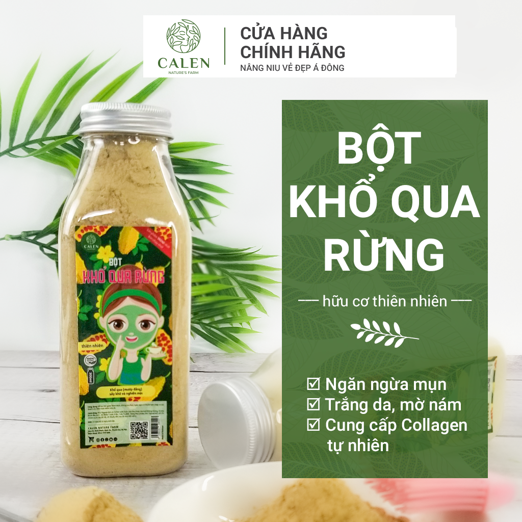 Bột khổ qua Calen Nature's Farm , bột khổ qua ( mướp đắng) hữu cơ organic